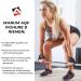 AQF Figure 8 Padded Train Aid - Strength Training Weights Lifting Straps & Wrist Support for Bodybuilding Powerlifting & CrossFit - Black & Red - Buy Online on GoSupps.com