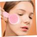 Angoily Silicone Face Brush Face Exfoliator Face Scruber Exfoliate for Face Scrubber Facial Exfoliator Silicone Face Scrubber for Women 3d Manual Cleansing Brush Pink Silica Gel - Buy Online on GoSupps.com