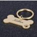 Personalized Stainless Steel Dog Bone ID Tags for Small Pets | Custom Engraved Double-Sided with Key Ring - Perfect for Puppies & Cats - Buy Online on GoSupps.com