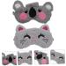 FOMIYES Sleep Masks & Eye Covers - 6 Pcs Light Blocking Eye Shades for Men & Kids - Plush Bunny Animal Design - Ideal for Travel & Sleeping - Buy Online on GoSupps.com