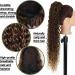 Ponytail Extensions Long Wave Curly Drawstring Ponytail Extension for Black Women 26 Inch Synthetic Drawstring Ponytail Clip in Afro Curly Fake Hair Ponytail for Women (Color : 1B Size : 26inches) 26inches 1B - Buy Online on GoSupps.com