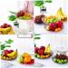 PRETYZOOM Home Fruit Tray 4pcs Snack Dried Multifunction Plates Fruits Small Household Candy Fruit Style European Trays Home 21X21CM Yellow - Buy Online on GoSupps.com