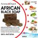 Aroma Depot African Black Soap 8 oz - Lemongrass Scented Handmade Soap with Shea Butter & Essential Oils | 100% Natural Face & Body Wash - Buy Online on GoSupps.com