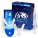 MagicBrite Complete Teeth Whitening Kit at Home Whitener - LED Light  35% Carbamide Peroxide  2 Mouth Trays  (3) 3ml Gel Syringes  Painless Effective