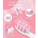 Electric Toothbrush Sonic | 8 Brush Heads 40000 VPM | 5 Modes Fast Charge | Lasts 30 Days | Rechargeable | Adults (Pink) - Buy Online on GoSupps.com