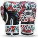 Buddha Fight Wear Fantasy Luzbel Boxing Gloves - 16oz Red - Muay Thai & Kickboxing - Odor-Resistant Synthetic Leather - Reinforced Seams - Unique Designs - Buy Online on GoSupps.com