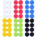 Elcoho 24 Pack Contact Lens Cases Contact Lens Holder Box Left/Right Eyes Contact Lens Container, 6 Colors Red, Yellow, Black, White, Green, Blue