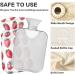 Naanle Strawberry Heat Bottle - 1L Transparent Hot Water Bottle for Pain Relief & Cold Therapy | Ideal for Bed Hand & Foot - Buy Online on GoSupps.com