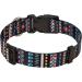 Mihqy Adjustable Soft Dog Collar - Bohemian Floral & Geometric Design for All Dog Sizes (25-40 cm Neck Black) - Buy Online on GoSupps.com