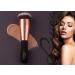 Luvia Kabuki Foundation Makeup Brush - Vegan Black/Rose Gold VS115 Buffer Brush for Flawless Application | Buy Vegan Cosmetics Online - Buy Online on GoSupps.com