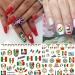 Mexican Flag Nail Art Stickers - 3D Self Adhesive Decals for Patriotic Manicure | DIY Mexico Flag Design (6 Sheets - Buy Online on GoSupps.com