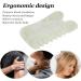 Verdant Touch Meridians Massage Comb - Jadestone Gua Sha Tool for Pain Relief & Head Relaxation | Ergonomic Design | International Shipping - Buy Online on GoSupps.com