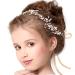 Warmartter Gold Crystal Flower Girl Headpiece - Wedding Hair Accessories for Girls, Kids, Bride, Bridesmaid - Birthday Party Jewelry - Buy Online on GoSupps.com