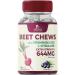 Beet Chews - Soft Beet Root Chewables with Grape Seed Extract Supports Heart Health & Energy with Powerful Antioxidants - Nature's Beetroot Nitric Oxide Supplement Berry Flavor - 60 Vegan Soft Chews