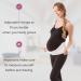 GABRIALLA Elastic Pregnancy Belly Band - Baby Safe Design, Adjustable & Breathable Maternity Belt for Improved Posture and Relief from Back, Joint, and Hip Strain (White, XX-Large) - Buy Online on GoSupps.com