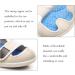 Yytcsjz Men's Diabetic Orthopedic Slippers - Adjustable Large Size Walking Shoes for Swollen Feet & Plantar Fasciitis - 7.5 Light Blue - Buy Online on GoSupps.com