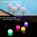 Floating Pool Thermometer - Solar-Powered RGB LED Light for Easy Night Reading | Perfect for Spa & Whirlpool Temperature Monitoring - Buy Online on GoSupps.com