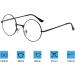 4-Pack Retro Round Reading Glasses for Men & Women - Metal Frame +2.5 Diopter Ideal for Presbyopia (60-64 Years) - Buy Online on GoSupps.com