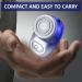 Asheyya Mini Electric Shaver Portable Mini Razor for Men IPX7 Waterproof Cordless Rechargeable Rotary Shavers for Travel Office Business Trip - Buy Online on GoSupps.com