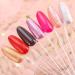 200 Pcs Oval Nail Polish Sample Sticks | Clear Finger Nail Color Display Swatches with Metal Split Ring - Buy Online on GoSupps.com