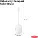 OXO Good Grips Compact Toilet Brush & Canister - White - 6 x 4.75 x 17.25 - Ergonomic Design for Efficient Cleaning - Buy Online on GoSupps.com