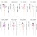 Keaziu 32 Pcs Ballerina Cupcake Toppers Colorful Girl Cupcake Toppers Ballet Dancer Girls Cupcake Toppers Dancing Cupcake Toppers for Wedding Baby Shower Birthday Decoration Girl 8 Pink 8 - Buy Online on GoSupps.com