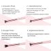 MSQ 4-Piece Pink Eye Brush Set - Eyeshadow Blending Concealer & Highlighter Makeup Brushes for Flawless Application - Buy Online on GoSupps.com