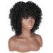 14-Inch Porsmeer Curly Afro Wig for Women - Natural Kinky Curly Bob with Ponytail Shoulder Length Black 1B# - Perfect Volume for Black Women - Buy Online on GoSupps.com