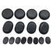 OKSANO 16-piece massage stone set made of basalt stones ideal for spas massage therapy relaxation