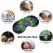 Psychedelic Laminated Sleep Eye Mask & Blindfold for Women Men - Elastic Strap for Sleep, Travel, Nap - Buy Online on GoSupps.com