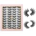 Dysilk 20 Pairs Cat Eye 6D Fake Eyelashes | Self-Adhesive Fluffy Mink Lashes - Reusable False Eyelash Sets | 2 Styles 2021 - Shop Internationally - Buy Online on GoSupps.com