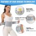 EGjoey Lower Back Brace for Herniated Disc & Sciatica Relief - Removable Stays, 2 Hardness Sets - Grey, Large - Buy Online on GoSupps.com