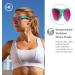 Knockaround Premiums Sport Polarized Running Sunglasses | Aquamarine/Fuchsia - Buy Online on GoSupps.com