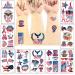 American Flag Temporary Tattoos - 19 Patriotic Stickers for Fourth of July - Fake Tattoo Party Supplies - Buy Online on GoSupps.com