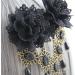 Prosy Halloween Tassel Black Flower Gothic Bead Headwear Top Masquerade Headdress Cosplay Hair Clip Hair Accessories for Women and Girls - Buy Online on GoSupps.com