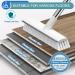 XUXRUS Floor Scrub Brush Long Handle Stainless Steel Push Broom Stiff Bristle Brush Scrubber Cleaning Brush for Bathroom Living Room Roof Garage Swimming Patio Pool White Grey - Buy Online on GoSupps.com