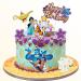 8pcs Jasmine Cake Decorations Jasmine Birthday Cake Topper Decorations with Jasmine Magic Lamp Flying Carpet Arabian Princess Party Supplies For Girls Kids Birthday Baby Shower Party Favors Purple