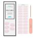 Semi Cured Gel Nail Strips- Nail Polish Strips- Gel Nail Art Polish Stickers- Long Lasting & Easy to Apply- Works with Any UV Nail Lamp (Light Pink)