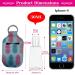 Travel-Ready Sanitizer Set: 4 Keychain Bottle Holders with 30ml Flip Cap Bottles - Buy Online on GoSupps.com