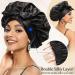 Satin Bonnet for Black Women | Silk Hair Wrap for Curly Hair | Sleep Head Cover & Scarf - Buy Online on GoSupps.com