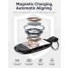 Apple Watch Portable Charger - 1000mAh Magnetic Keychain Power Bank with 4 LED Indicators | Compatible with All Apple Watch Series | Black - Buy Online on GoSupps.com