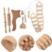 Healvian 12 STK Wooden Massage Tools Set - Back Muscle Therapy Device Engraved Roll Rod & Contour Board for Optimal Recovery - Buy Online on GoSupps.com