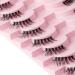 Half Cut False Eyelash(10 Pairs) Transparent Stem Eyelash Reusable Natural Slim + Soft Curl Eye Tail Lengthening + Multi-Layer Cross for Lashes Beginner I - Buy Online on GoSupps.com
