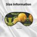Lemon Fruit Print Double-Sided Eye Mask | Soft Light Blocking Sleep Enhancer | International Shipping Available - Buy Online on GoSupps.com
