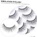 FOMIYES 10 Pairs eyelashes long extension eyeslash natural eye lashes christmas eye lashes halloween makeup supplies fluffy eyeslash faux lashes fiber silver powder 3d make up - Buy Online on GoSupps.com
