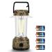 DOZAWA LED Camping Lantern, 2000LM Battery Powered Camping Lights, Super Bright Emergency Light with Hook, 5 Lighting Modes, IPX4 Waterproof, Camping Gear, Survival Kits for Hurricane, Hiking, Fishing Battery-Camo
