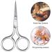 5-Piece Stainless Steel Nose Hair Scissor Set for Facial Grooming - Small Straight Tip Scissors for Hair Removal, Mustache, Beard, Eyebrows, Ear, Nose Trimming - Silver - Buy Online on GoSupps.com