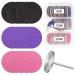 Sanding Paper Discs with Metal Nail Drill Bit Foot Sandpaper Discs 25mm Foot File Sandpaper Discs #80#150#240 Grits for Manicure Pedicure 62A