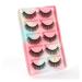 UAMOU 10/50/100 Boxes Mink Eyelashes Fluffy 3D Mink Lashes Makeup Natural Long Volume False Eyelashes Bulk Faux Cils Custom Cheerfully (Color : 5 Pairs X25CS Size : 10 Boxes)