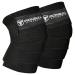 Knee Wraps for Weightlifting - 80" Elastic Knee Straps for Squats and Weight Lifting - Lifting Knee Wraps for Strength & Compression Wrap - Knee Support for Squatting Powerlifting Gym Black